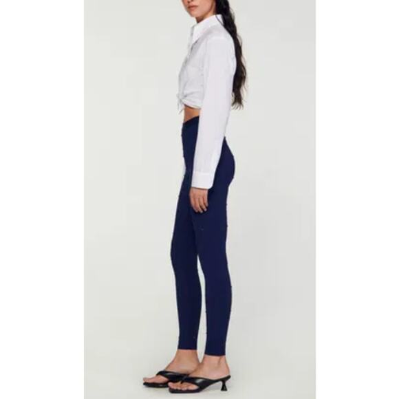 Sandro Women's Blue Marine Rhinestone Leggings Size 38 | Small - Picture 11 of 11